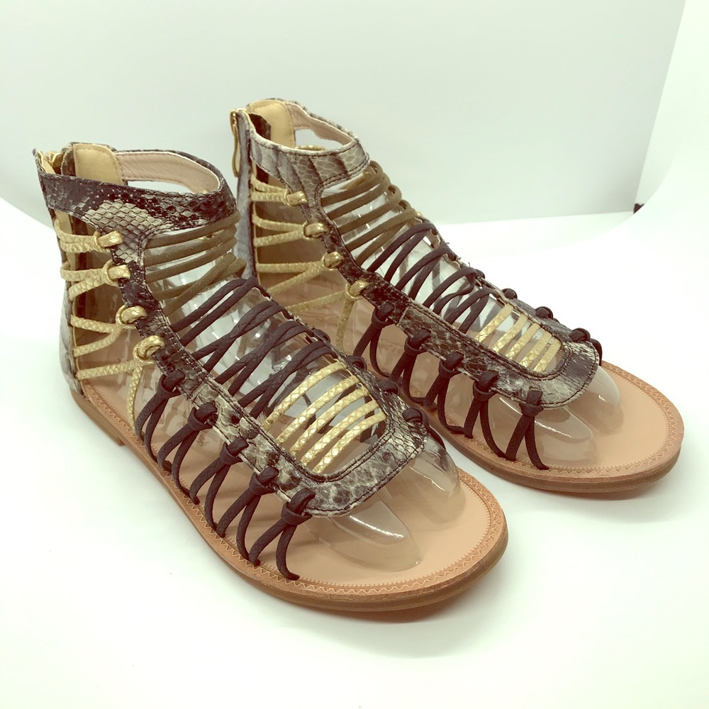 BNIB gladiator sandals size 7 mixed leather